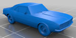 Download the .stl file and 3D Print your own 67 Camaro N scale model for your model train set.