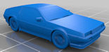 Download the .stl file and 3D Print your own Delorean N scale model for your model train set.