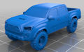 Download the .stl file and 3D Print your own Toyota Tacoma N scale model for your model train set.