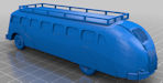 Download the .stl file and 3D Print your own Aerocoach N scale model for your model train set.