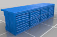 Download the .stl file and 3D Print your own Bar Counters N scale model for your model train set.
