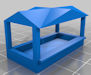 Download the .stl file and 3D Print your own Carnival Booth N scale model for your model train set.