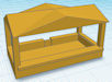 Download the .stl file and 3D Print your own Carnival Booth N scale model for your model train set.