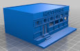 Download the .stl file and 3D Print your own Diner Like Building N scale model for your model train set.