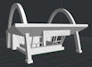 Download the .stl file and 3D Print your own 1950's McDonalds N scale model for your model train set.