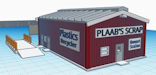 Download the .stl file and 3D Print your own PLAABS Scrapyard N scale model for your model train set from www.krafttrains.com.