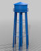 Download the .stl file and 3D Print your own Tank Town Water Tower N scale model for your model train set from www.krafttrains.com.