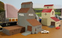 Download the .stl file and 3D Print your own Grain Elevators N scale model for your model train set from www.krafttrains.com.