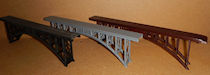Download the .stl file and 3D Print your own Truss Arch Bridge N scale model for your model train set. 
