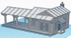 Download the .stl file and 3D Print your own Station N scale model for your model train set from www.krafttrains.com.