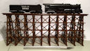 Download the .stl file and 3D Print your own Train Trestle Bridge N scale model for your model train set from www.krafttrains.com.