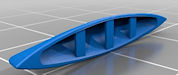 Download the .stl file and 3D Print your own Canoe N scale model for your model train set.