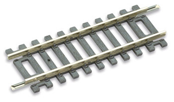 PECO SETRACK OO/HO CODE 100 SHORT STRAIGHT Item # ST-202 
PECO Setrack 00 Gauge Code 100 - Unit trackage System
The high quality rigid unit trackage system suitable for all popular brands of 00 gauge model trains.
Being fully compatible with the Code 100 PECO Streamline range, it need never be discarded as your layout develops.
The solid nickel silver rails are integrally moulded into the sleeper bases for maximum realism and strength. Turnouts are fitted with an over-centre spring for immediate use, no extra levers necessary.