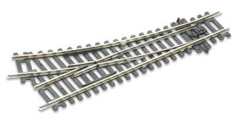 Peco ST-240 Setrack Right Hand Turnout Radius 2 Insulfrog. PECO Setrack 00 Gauge Code 100 - Unit trackage System The high quality rigid unit trackage system suitable for all popular brands of 00 gauge model trains. Being fully compatible with the Code 100 PECO Streamline range, it need never be discarded as your layout develops. The solid nickel silver rails are integrally moulded into the sleeper bases for maximum realism and strength. Turnouts are fitted with an over-centre spring for immediate use, no extra levers necessary. 2nd Radius Left Hand Turnout. Technical Specification: Length: 168mm Frog Angle: 22.5 Degrees Radius: 438mm Recommended to be used with: PECO Setrack 00 Gauge Code 100 - Unit trackage System ST-280 Track Fixing nails STP-OO PECO Setrack Planbook.