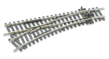 Peco ST-241 Setrack Left Hand Turnout Radius 2 Insulfrog. PECO Setrack 00 Gauge Code 100 - Unit trackage System The high quality rigid unit trackage system suitable for all popular brands of 00 gauge model trains. Being fully compatible with the Code 100 PECO Streamline range, it need never be discarded as your layout develops. The solid nickel silver rails are integrally moulded into the sleeper bases for maximum realism and strength. Turnouts are fitted with an over-centre spring for immediate use, no extra levers necessary. 2nd Radius Left Hand Turnout. Technical Specification: Length: 168mm Frog Angle: 22.5 Degrees Radius: 438mm Recommended to be used with: PECO Setrack 00 Gauge Code 100 - Unit trackage System ST-280 Track Fixing nails STP-OO PECO Setrack Planbook.