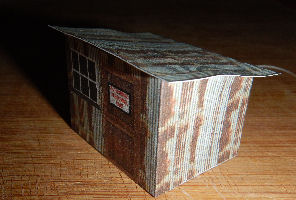 Build Your Own Free Printable Metal Storage Sheds (HO Scale)