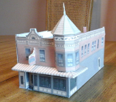 Substandard Sandwich Shop Restaurant N Scale Building DIY Paper Cutout Kit 