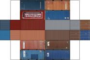 View the pitcher and see your free 3D HO scale 20ft Stack Shipping Containers 8 in 1 PDF File for you HO scale model train set. Gust download the free 3D printable 20ft Stack Shipping container PDF File, print out the 20ft Stack Shipping Containers 8 in 1 and fold. Then place your very own 20ft Stack Shipping container on you HO scale model train set layout.