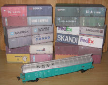 Build your own free 3D N scale 20ft Stack Shipping Containers 8 in 1 display for you N scale model train set. Gust download the free 3D printable 20ft Stack Shipping container PDF File, print out the 20ft Stack Shipping Containers 8 in 1 and fold. Then place your very own 20ft Stack Shipping container on you N scale model train set layout.