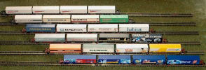 HO Scale 20ft Shipping Container Set – 1:87 Train Freight Car Stacking, USA Made
