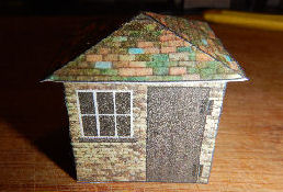 Build Your Own Free Printable Brick Storage Sheds (HO Scale)