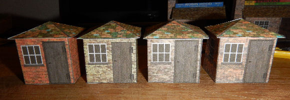 Build Your Own Free Printable Brick Storage Sheds (HO Scale)