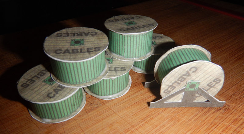 Make your own printable N scale model train set cable drums for your N scale model railroading train set experience. Download your free model train set cable drums for your N scale model train set.