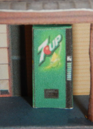 Make your own printable N Scale 7up vending machines 17 Different Types for your N scale model railroading train set experience. Download your free model 7up vending machines for your N scale model train set at www.krafttrains.com .