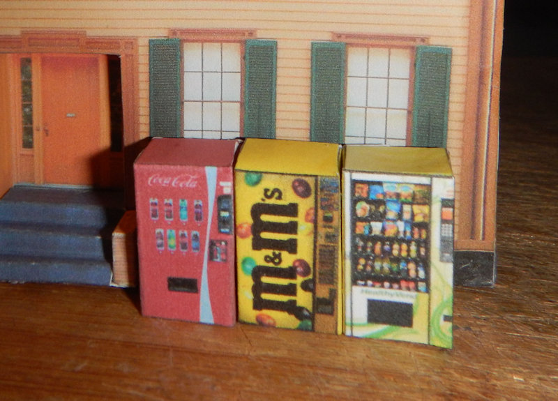 Download your N Scale Vending Machines 17 Different Types. Make your own printable N Scale Vending Machines 17 Different Types for your N scale model railroading train set experience. Download your free model train set Vending Machines for your N scale model train set at www.krafttrains.com
