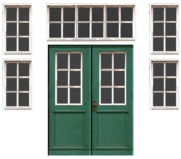 thumbnail image 2 of Tichy Trains 2540 N Scale Windows & Doors - Model Train Layout Parts 2 of 5