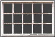 Make your own free printable N scale model windows for buildings and structures for your N scale model railroading train set experience. Download your free model train set windows for your N scale model train set.