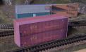 Free N scale 45ft Hi Cube Stack Shipping Containers 4 in 1 for your model railroading experience. Build a great model shipping yard for your model train set from KraftTrains.com. So get your free 45ft Hi Cube Stack Shipping Containers 4 in 1 and happy railroading.