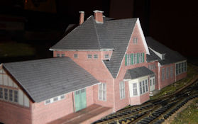 Usaquen Train Medium Passenger Station N Scale Building DIY Cardstock Kit 