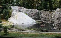 An industrial railway setup featuring a coal transport yard.