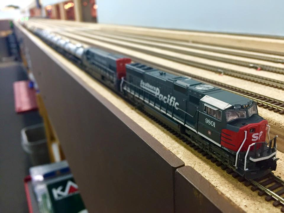 Welcome to the Los Angeles N-Scale Association, operators of East Valley Lines Model Railroad club located since 1979 in the Travel Town Museum at Griffith Los Angeles, California. View pitchers of the East Valley Lines N Scale Model Railroad club and see what they have done to their N scale layout. They operate one of the largest N-Scale layouts in the world. This is just a brief trip on the East Valley Lines' trackage. As you observe closely, there are lots of details to enjoy. This is truly a labor of love, involving countless hours, money and the talents of the many N-Scale modelers dedicated to the memory of great railroads. Brought to you to by www.krafttrains.com