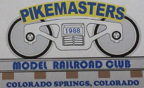 Pikemasters is a model railroad club meeting and operating in Colorado Springs, CO. We meet every Thursday evening at 7:00 PM in the Colorado Springs City Auditorium basement where we have a large permanent layout. We operate model trains using both DC (Direct Current) and DCC (Digital Command and Control). DC layouts include HO (1:87) and HOn3 (narrow gague) scale. The DCC layout is currently only in HO scale.